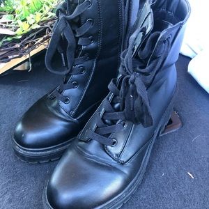 Platform Combat Boots